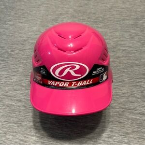 Rawlings Bright Pink Vapor T-Ball Helmet 6 1/4 - 6 7/8 open face